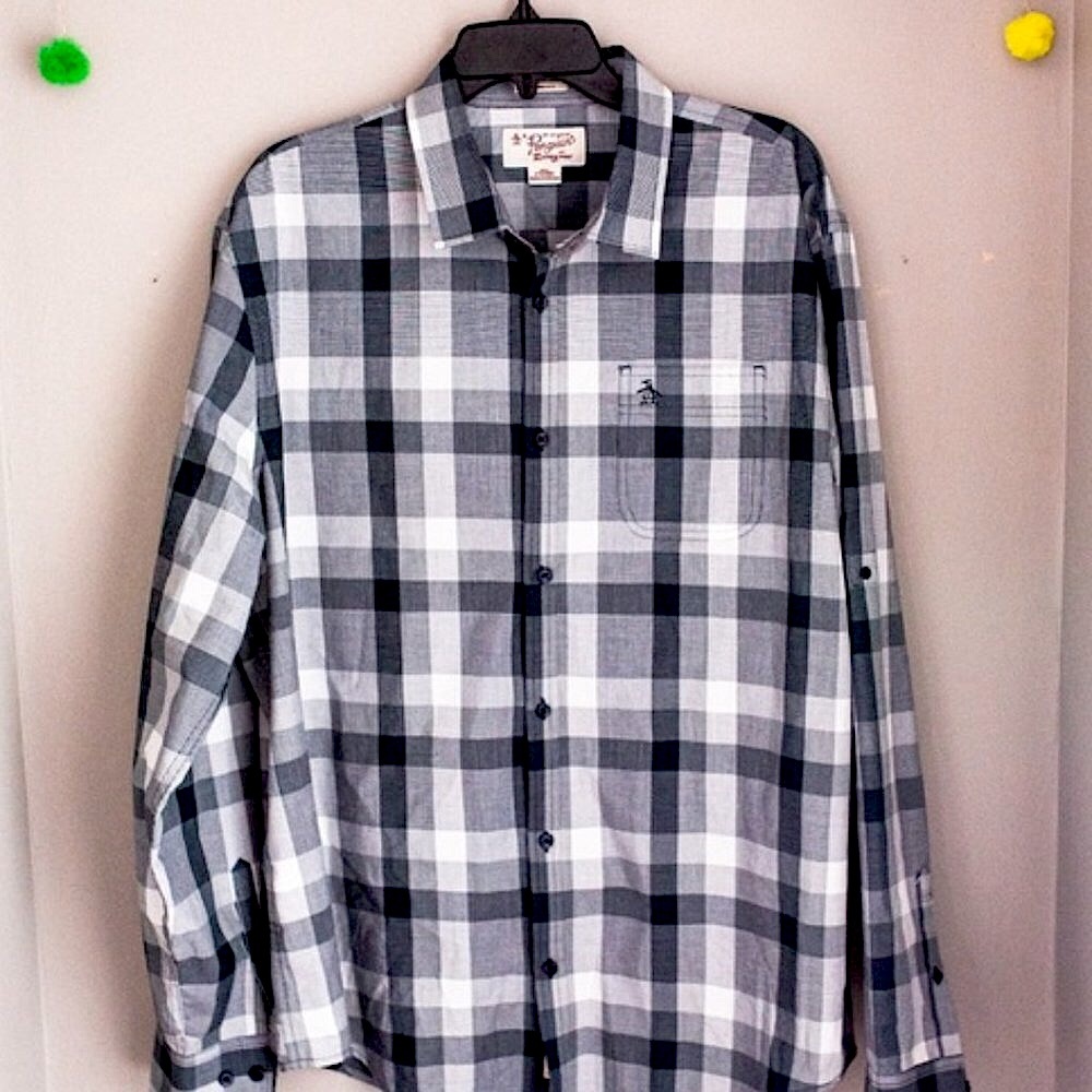 New no tag Vintage Original Penquin Button-up Shirt Size XXL